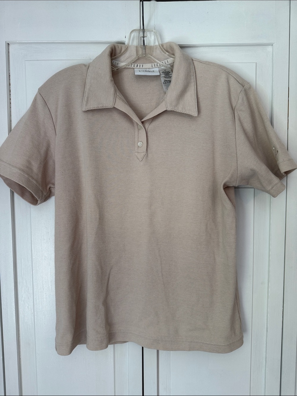 Liz Claiborne Women’s Ribbed Golf  Shirt Sz M
